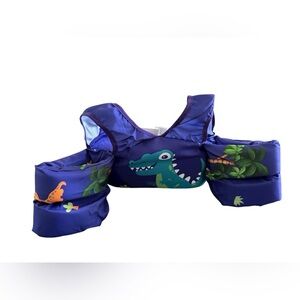 DOOHALO Swim Vest for Toddler/Kids Aid Floats W/Arm Wings 28-7lbs Tropical Dino
